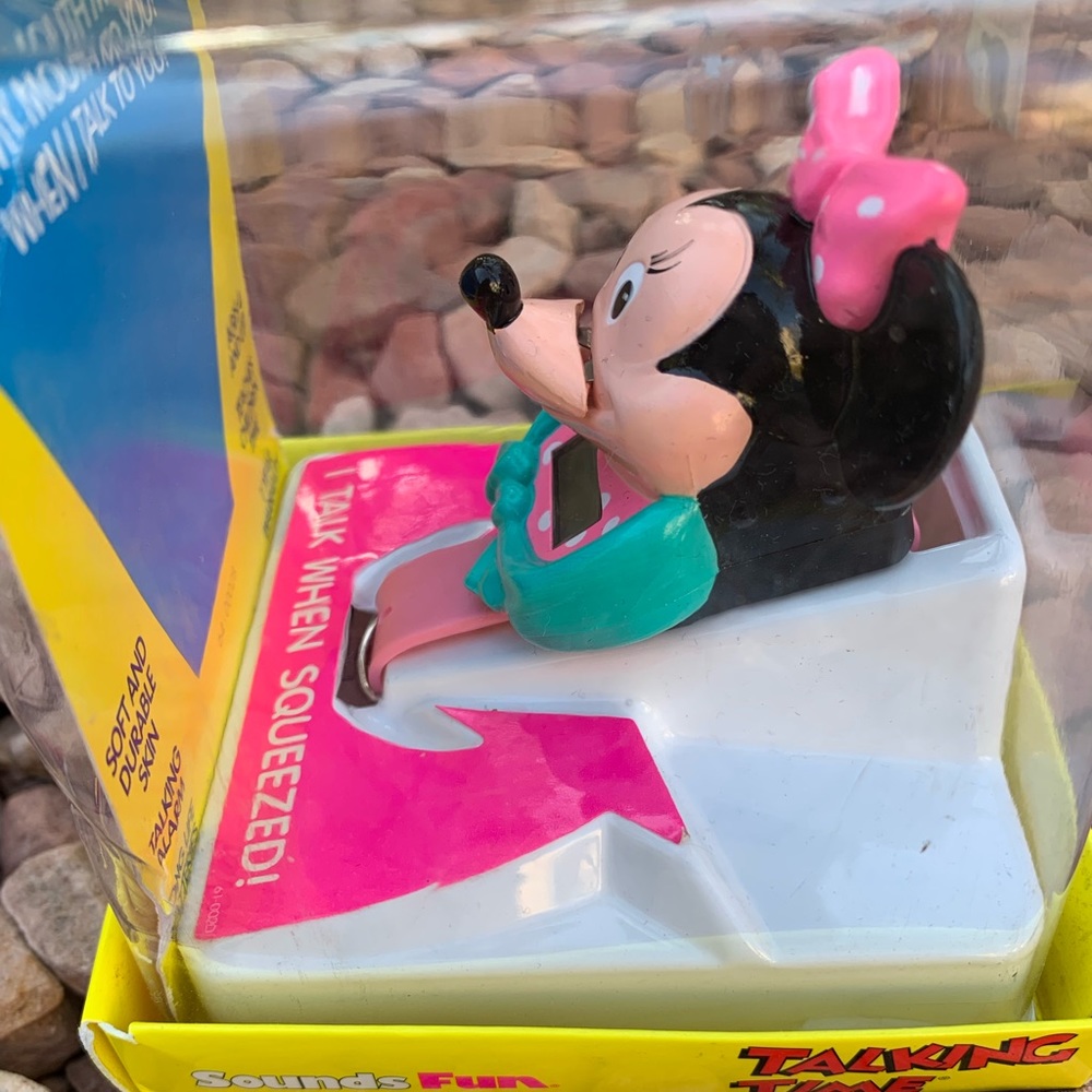 A Vintage Fun Talking Time Watch of Minnie